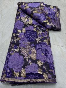 2024 Neueste Jacquard Lace Fabric Hochqualität Afrikanische Gilding Brocade Spitzenstoff 5 Meter für nigerianische Hochzeitsbrautparty JK47