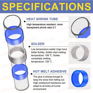 1000Pcs Solder Seal Wire Connectors,Heat Shrink Butt Splice Connectors,AWG26-10 Marine Grade Waterproof Solder Wire Terminals