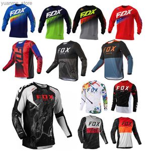 Cycling Shirts Tops BAT Downhill Jersey Long Sleeve Motocross Motorcycle Offroad DH Jersey Quick-Dry Cross Enduro Cycling Jersey Clothing Y240410