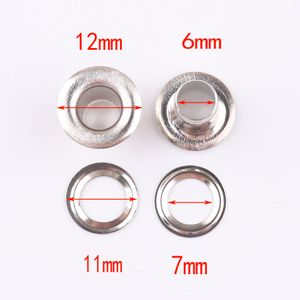 100 sets 12*6*8mm Scrapbook Metal Eyelets DIY Scrapbooking Embellishment Garment Clothes Accessories Apparel Sewing Crafts