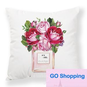 QUATILY FOMPUME FLOWERDEATION PLUSH PILLOWCASE Factory Wholesale Ins Nordic Pillows Lumbar Support