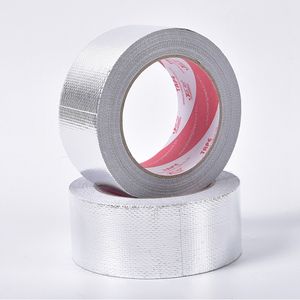 DIY Fireproof Foil Tape 0.15mm Thicken Fiberglass Anti Tearing Self-Adhesive Tape Industry Waterproof Seal Tape Pipe Insulation