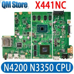 ASUS X441N X441NA A441N Notebookマザーボード2GB 4GB RAM N4200 N3350 CPU GT810 UMA GPU 100％ワークワークワークを使用するマザーボードX441NCメインボード