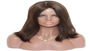 Kosher Wigs 12A Grad Brown Color 4 Finest Malaysian Virgin Human Hair Silky Straight 4x4 Silk Base Jewish Wig Fast Express Deliv1445503