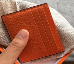 Paris style Slim Men Clutch Billfold Wallet Credit ID Card Holder Coin Pouch Bag Business Women Real Leather ID Card Case9227939