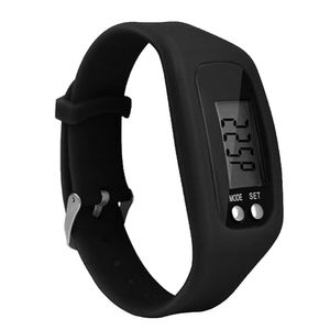 Sport Running Silicone Pedometer calorie STEP Counter Bracelet de relógio digital