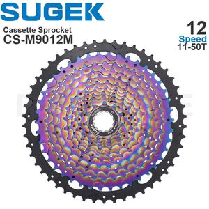 Sugek 11/11/13 Speed Cassette Spocket 50/52T DEORE M5100 M6100 CS-M9011 12 13 Colorful Hg Steel/AL Compatible K7 XT GX MTB