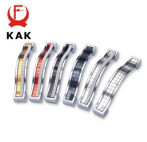 KAK LELO DE ZINC Crystal Glass Handles Cupboard puxa botões de gaveta Manças do armário de cozinha Handles Móveis com hardware de cristal