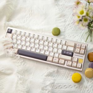 Accessoires 118 Tasten/Set Taro Crisp Theme Keycaps PBT Dye Subbett -Schlüsselkappen Kirschprofilschlüsselkap für 61 68 75 84 87 96 104 Layout -Tastaturen