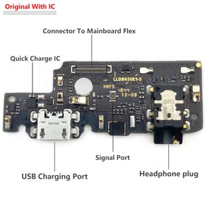 Xiaomi için% 100 orijinal yeni şarj portu Not 5 Pro Dock Flex Connector USB Şarj Cihazı Yedek Parçalar