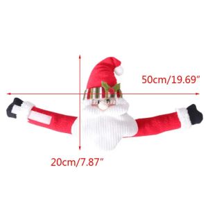 Kostenloser Schiff Weihnachten Vorhangschnalle Santa Claus Snowman Vorhang Tiebackhalter Halten Sie Back Flecken für Weihnachten Feiertagsfensterdekoration