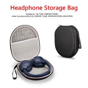 Hard Eva Kopfhörer -Tragetasche für T700BT Anker Soundcore Life Q 20 Cowin 7 Hülle Sonywhch710n Headset Storage Bag Box