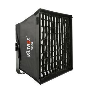 Wiltrox VK-60 LED-ljus Grid Softbox Fold Outdoor Reflector Paraply Diffusor med bärväska för Viltrox Photography Lights