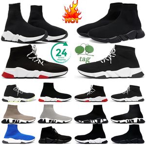 Scarpe Desinger Running Calzino Scarpe da donna Mens Black White Shoe Beige Clear Sole Volt Graffiti Lace-up Stivali Luxurys Trainer Sneaker