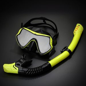 Adult Dry Underwater Silicone Anti-Fog Goggles Glasses Scuba Diving Masks Snorkeling Set Swimming Fishing Mask Pool Equipment