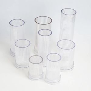 Nowy DIY Pinstripe Cylinder świeca ręcznie robione 3D Cylinder Candle Making narzędzie akrylowe plastikowe forte