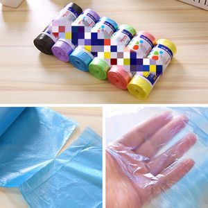 5 Rolls 1 pack 100Pcs Household Disposable Trash Pouch Kitchen Storage Garbage Bags Cleaning Waste Bag Plastic Bag