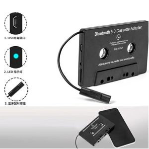 Oyuncular Araba Bant Bluetooth Dönüştürücü MP3/SBC/Stereo Universal Bluetooth Audio Kaseti AUX adaptörü Akıllı Telefon Kaseti Adaptörü