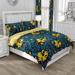 Nordiska sängkläder set sängkläder täcke set queen/king/euro/140x200 storlek säng set filt/quilt omslag för hem blommor sängkläder