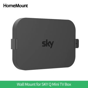 Box Homemount Wall Mount Bracket for Sky Q Mini TV Box Shelf Holder SelfAdhesive Househood Indoor Saving Space Accessories Black