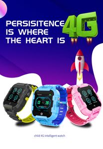 Wonlex KT12 Smart Watch SOS Anti-Lost Tracker Kids 4G Video Call Positionering SOS Geo Fence Locator Camera Phone Watch