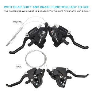 Hot EF51-7 /EF51-8 Mountain Bike Brake Spake Shifter Set Aluminium Alloy 3x7 /3x8 Speed ​​Shifter Bike Accessories Bike Part