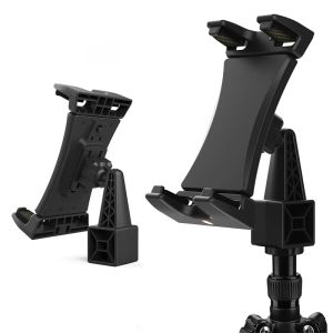 Stands bärbara 2 i 1 justerbar tablett stativmonterad adapterklämhållare för iPad Air Mini Pro Galaxy Xiaomi Huawei Tab E 3.513.5 ''