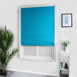 Self-Adhesive Pleated Blinds Blinds Curtains Living Room Half Blackout Window Curtains For Bathroom Balcony Shades New