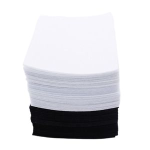 Cmcyiling schwarz weißem Filzstoff, nicht gewebte Blätter, 1 mm Dicke, Polyester-Tuch für DIY-Handwerkskalza 40 PCs/Los 10*15 cm