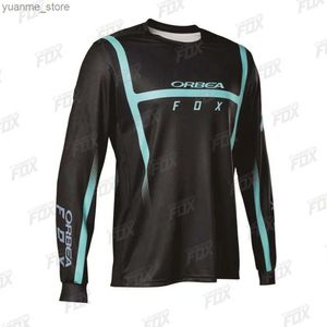 Fahrradhemden Tops 2023 Orbea Team Enduro Motorradtrikot DH BMX DIRT BIKE Moto Motocross Jersey Atmungsfreie Geschwindigkeit Downhill Bicycle Cyclin Y240410