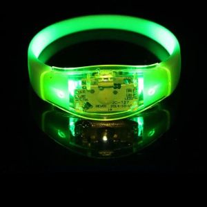 Controle de voz LED LED GLOW Pulseira Flash Bracelet