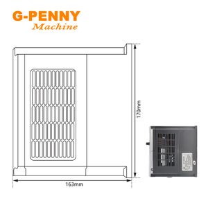 2.2kW Huanyang 110V / 220V / 380V İnverter CNC İş Motoru Hız Kontrolü Değişken Frekans Sürücüsü 0-400Hz 3P Çıkış