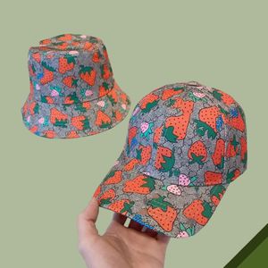 قبعة Cap Designer G Baseball Duck Tongue Bucket Wide Brim Cloche Bell Strawberries's Strawberries New Fashion Summer Autumn Spring High