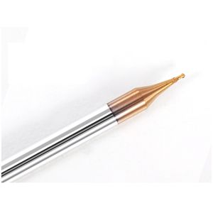 2Flute Micro Flat End Mill 0.2-0.9mmミニCNCルータービット4mmシャンクタングスンカーバイドボールエンドミルミニフライスマシン用メタル