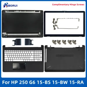 Casos para HP 15bs 15tbs 15bw 15zbw 250 g6 255 g6 tpnc129 novo laptop lcd tampa traseira/moldura frontal/palmrest/caixa inferior/dobradiças LCD