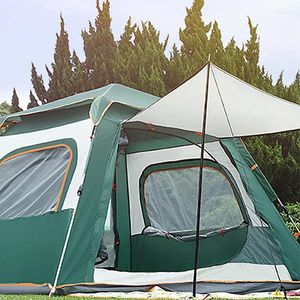 Zelte und Unterkünfte Camping-Familie Zelt Outdoor Vollautomatisch schneller Eröffnungs-Tour-Ausrüstung 4-6-Personen-Rucksack