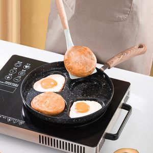 Kreativer Flachboden Nicht-Stick-Omelette Frittingpfanne Haushaltspfannkuchen-Steak Kochtöpfe Säuerungsbefugnisse Küchenware Küchenware