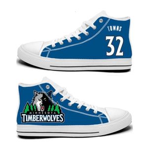 Designerskor Timberwolves Casual Shoes Mens Anthony Edwards Rudy Gobert Karl-Anthony Towns Basketball Shoes Moore Jr. Jaden McDaniels Canvas Shoes Custom Shoe