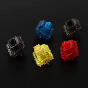 Keyboards Gateron Ink V2 Transparent Smokey Housing Blue Yellow Red Black Mechanical Keyboard Custom Switch 5pin Free Shipping