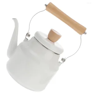 Ужинать наборы посуды японская чайника прочные чайные чайные чайники петуша плюша Teakettle Retro Эмалевая эль -эмалированная кувшин для кемпинга