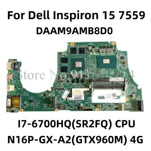 Moderkort CN0MPYPP 0MPYPP MPYPP för Dell Inspiron 15 7559 Laptop Motherboard DAAM9AMB8D0 Mainboard med i76700HQ N16PGXA2 4G 100% Test