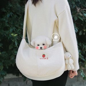 Katzenträger -Tasche tragbare Handtasche für Hundekatzen atmungsaktive Reiseprodukte Umhängetasche Komfort Welpe Kätzchen Transport Haustierbedarf