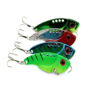 Hengjia Fishing Lure Blade Lure Metal vib Hårt bete färskt vatten grunt vatten bas walleye crappie minnow 11g fiske tackling vib01288x