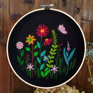 DIY Flower Brodery Material Kits Målning Intressant hantverk för nybörjarbroderi kit Cross Stitch Kit Art Craft