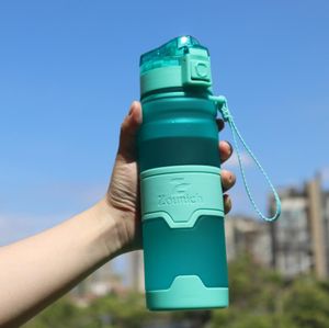 Zounich Protein Shaker Taşınabilir Su Şişesi Açık Spor Sızdır Köprü Tritan Plastik İçme Şişesi BPA ÜCRETSİZ 400-1000ml