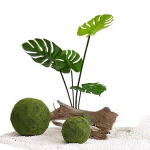 New Artificial Lily Monstera Fern Leaves Fake Plant Flower Potted Garden Outdoor Living Room Patio Autumn Nordic Home Decoration