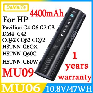 Batterie MU06 Batteria per laptop per HP Pavilion G4 G6 G7 G42 CQ32 CQ42 CQ62 CQ72 DV6 DM4 430 HSTNNCBOX HSTNNQ60C HSTNNUB0W MU09 6CELLS 6CELLS