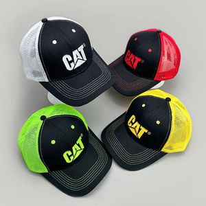 Casual Street Trucker Letter Print Half Mesh Caps Personal HipHop Men Women Breathable Fashion Skateboard Baseball Hats 240322