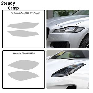 2 pezzi Auto Light Front Light TPU FILTRO PROTECTIVE FIRUCITÀ PER JAGUAR E PACE XE XJ XF F PACE F TIPE I PACE ACCESSORI