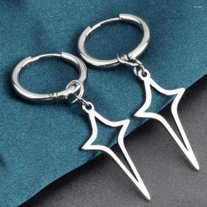 Hoop Earrings High Quality Fashion Hollow Cross Women Drop For Men Gothic Punk Hip Hop Female Piercing Dangle Party Jewelry